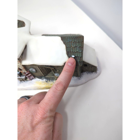 1998 Saturday Evening Post Christmas Village Lighted Country Cottage With Box - Picture 8 of 10